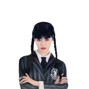 🔥Kids Black Braided Wig Costume Accessory New